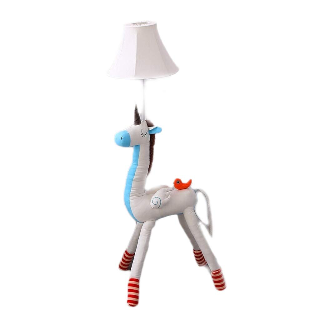 Unicorn Floor Lamp for Kids - LED Nursery Lamp with Fabric Shade, 51