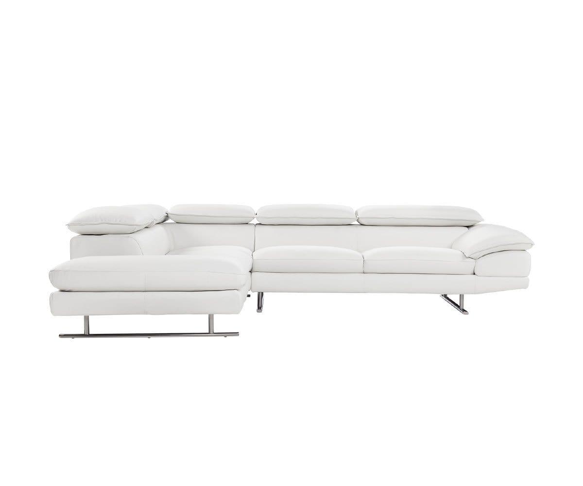 Premium Mauro Leather Left Sectional Sofa - Modern L-Shaped Couch for Living Room, Home Theater & Lounge Areas - Genuine Leather, Comfortable & Stylish