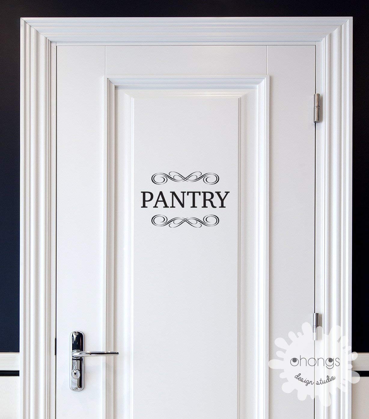 Custom Vinyl Letter Decals for Laundry, Pantry, Restroom & Office Doors - Personalized Door Stickers for Home & Business Decor