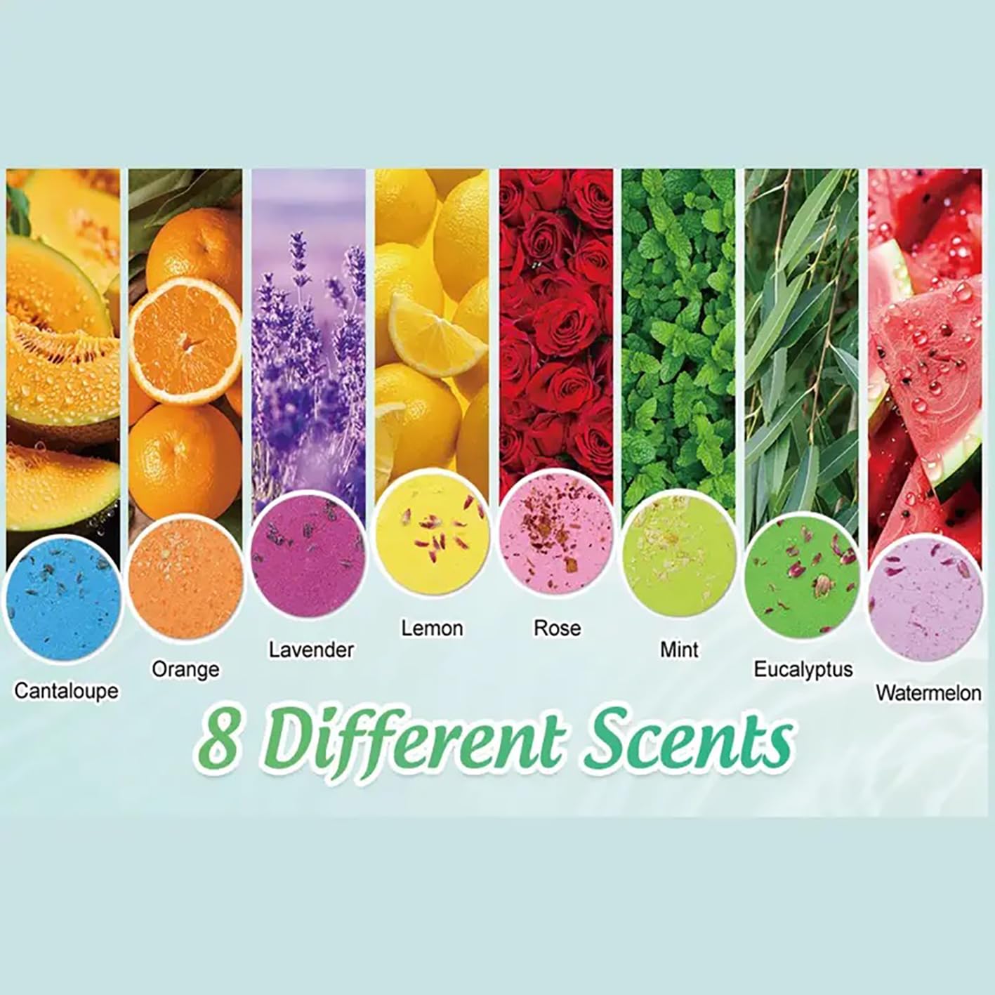 Aromatherapy Shower Steamers - 8 Pack Essential Oil Scented Bath Tablets for Relaxation | Self Care Gifts for Women, Perfect for Sister Birthday, Wife Christmas Present & Stocking Stuffers | Enhance Your Shower Experience with Soothing Scents