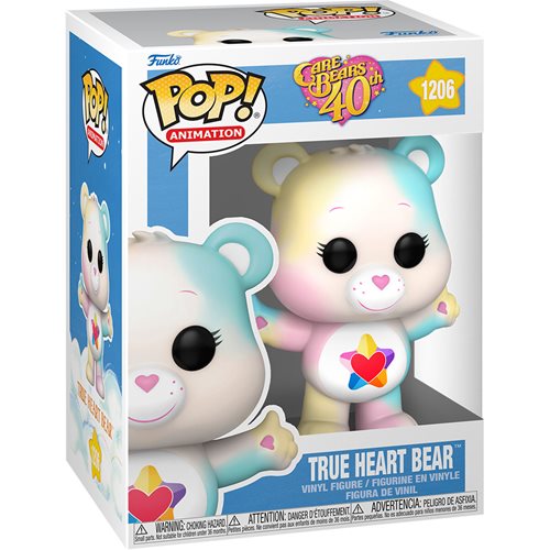 Care Bears 40th Anniversary True Heart Bear Pop! Vinyl Figure #1206 - Perfect for Collectors, Birthday Gifts & Pop Culture Displays