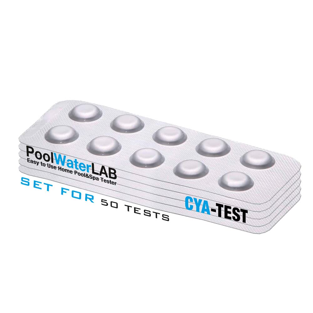 Pool Water Testing Reagents for CyA-Test - Accurate Cyanuric Acid Test Kit for PoolLab & PoolWaterLAB | Ideal for Swimming Pool Maintenance & Water Quality Analysis