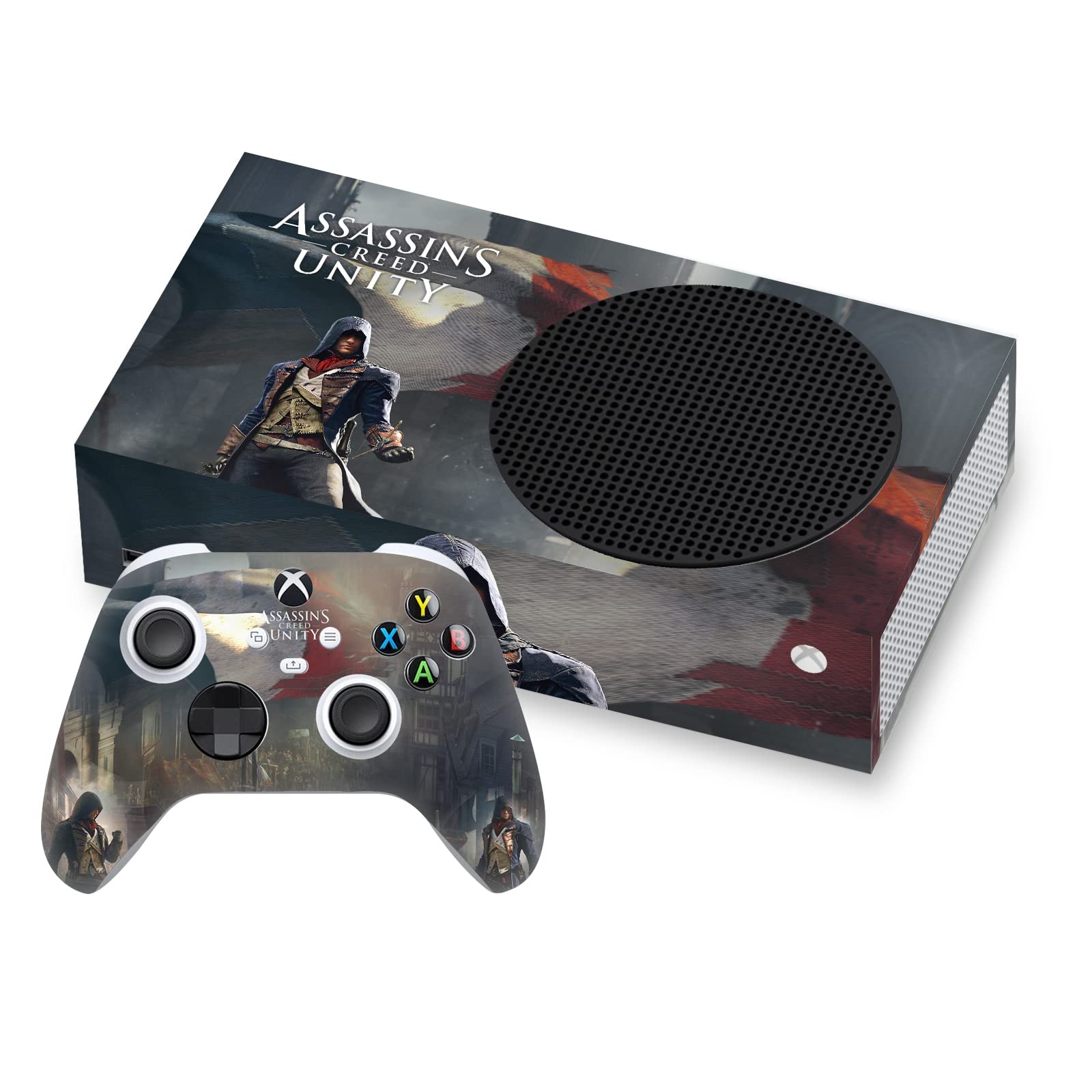 Officially Licensed Assassin's Creed Arno Dorian French Flag Vinyl Sticker Skin - Compatible with Xbox Series S Console & Controller - Gaming Decal for Xbox Accessories | Perfect for Gamers & Collectors