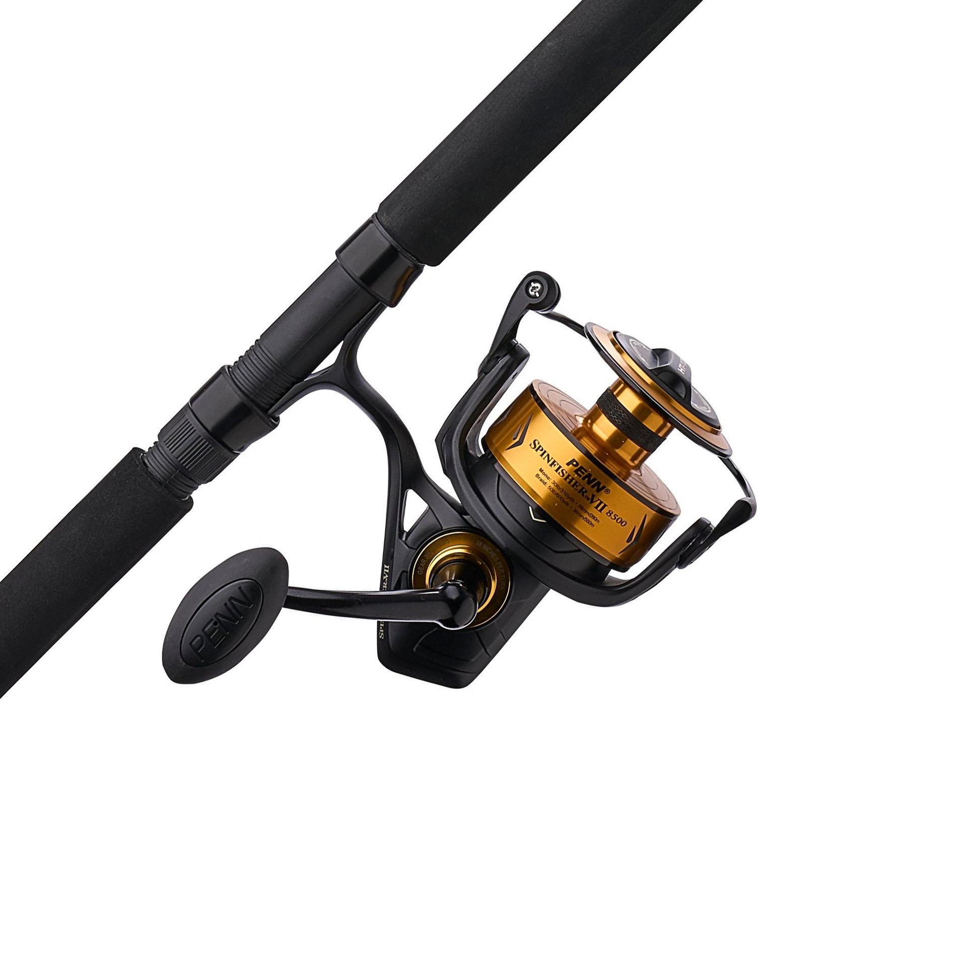 Penn Spinfisher® VII Spinning Rod and Reel Combo - Saltwater Fishing Gear for Surf, Pier & Boat Fishing | Corrosion-Resistant Spinning Reel with Heavy Duty Fishing Rod