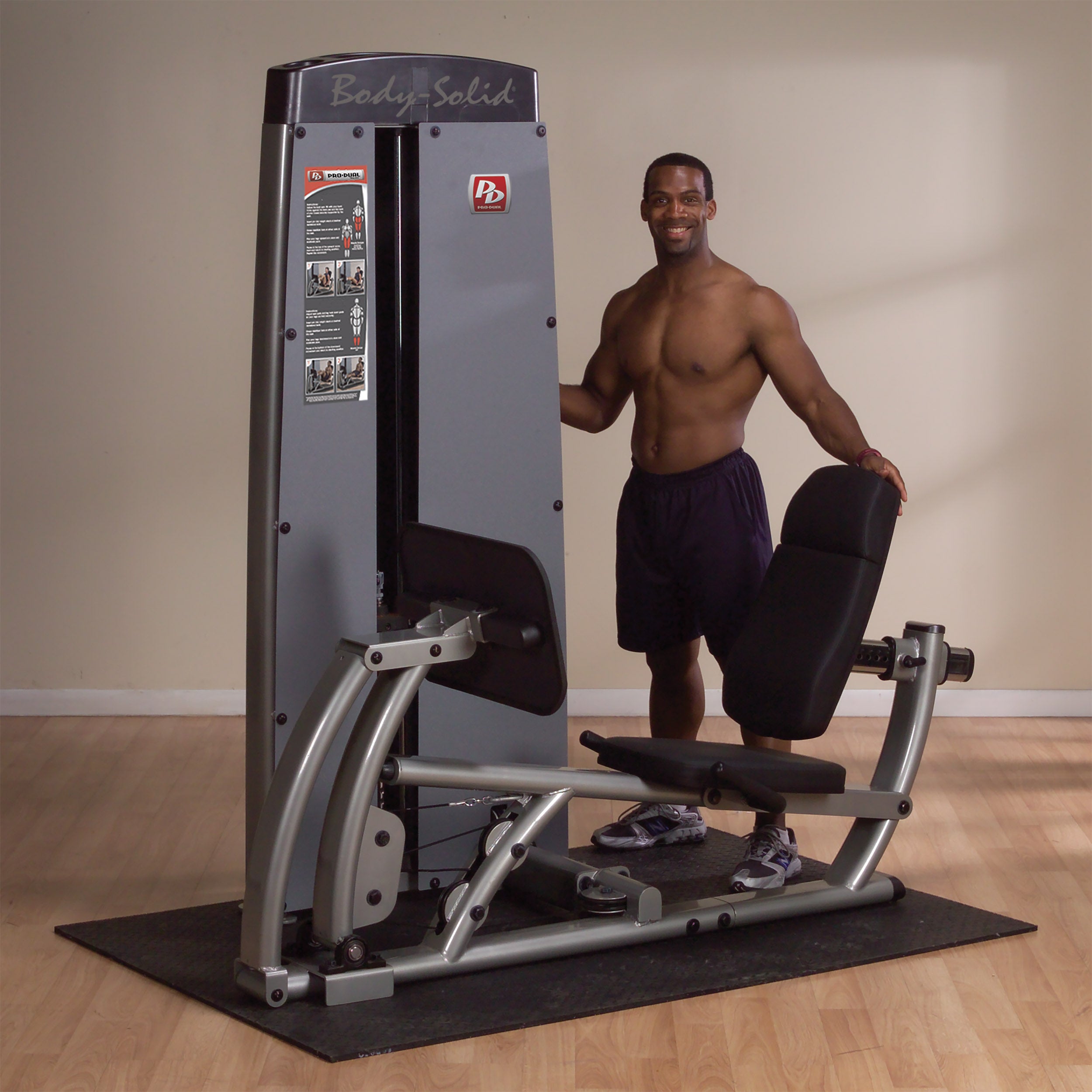 Body Solid Strength Pro Dual Leg Press & Calf Extension Machine - Home Gym Equipment for Leg Workouts & Strength Training