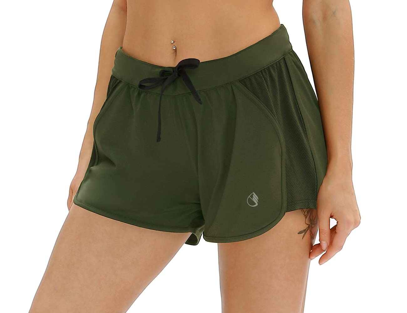 ICYZONE Women's Workout Shorts - High Waist Athletic Running Yoga Shorts for Exercise & Fitness | Perfect for Gym, Running, Yoga & Active Lifestyle