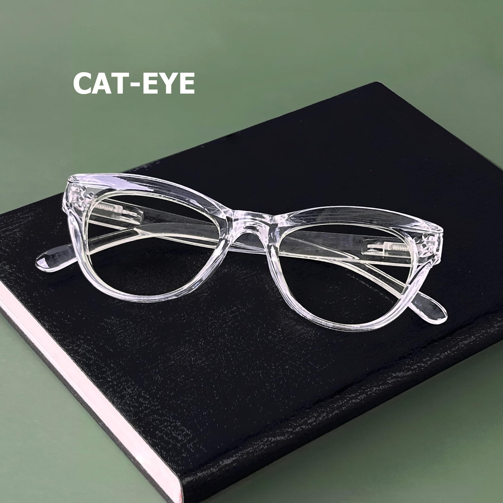 Eyekepper 4 Pack Blue Light Blocking Glasses for Women - Oversized Cat Eye Computer Glasses +2.00 Reading Glasses - Reduce Eye Strain for Work, Gaming & Screen Time