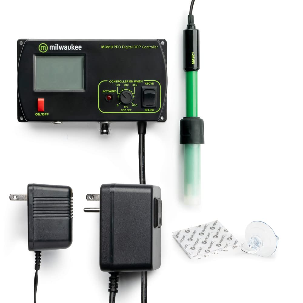 Milwaukee MC510 ORP Controller with Mounting Kit | ±1000 mV Range | ±5 mV High Accuracy | Ideal for Pool, Spa & Water Treatment Systems