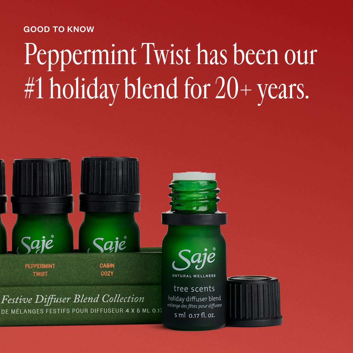 Good Cheer Festive Diffuser Blend Collection - Holiday Essential Oils for Aromatherapy & Home Fragrance - Perfect for Christmas, Parties & Relaxation