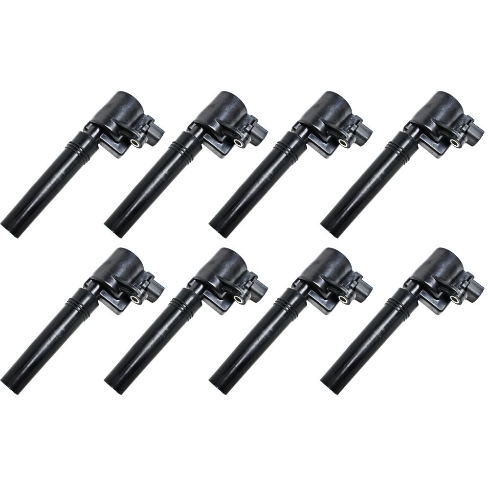 Evan Fischer 8-Piece Ignition Coil Set Compatible with 2002-2005 Ford Thunderbird & 2000-2006 Lincoln LS 3.9L V8 - High Performance Replacement Parts for Smoother Acceleration & Engine Efficiency - Perfect for DIY Mechanics & Auto Repair Shops