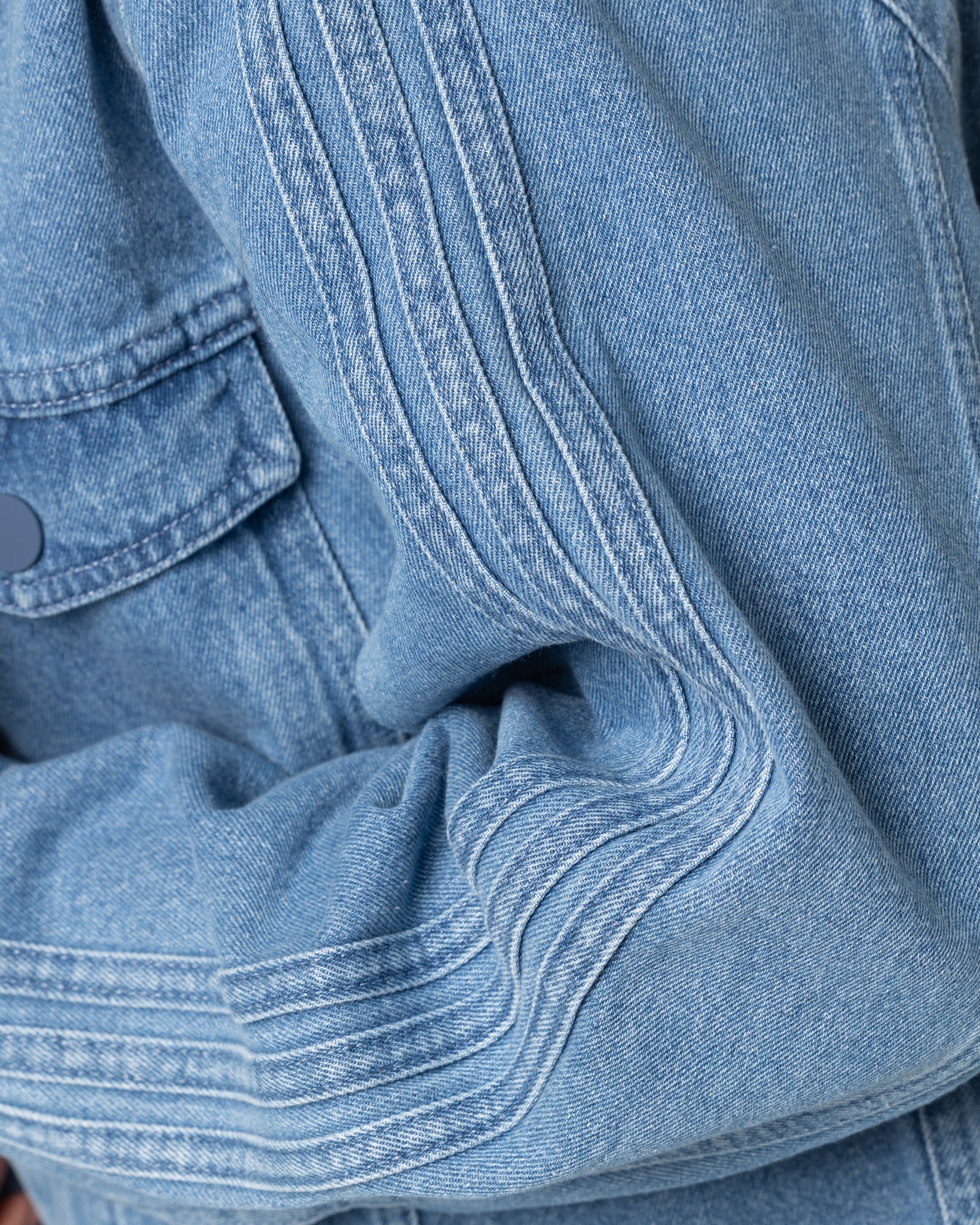 Adidas X KSENIASCHNAIDER Women's Light Denim 3 Stripes Jacket | Stylish Casual Outerwear for Streetwear & Everyday Fashion