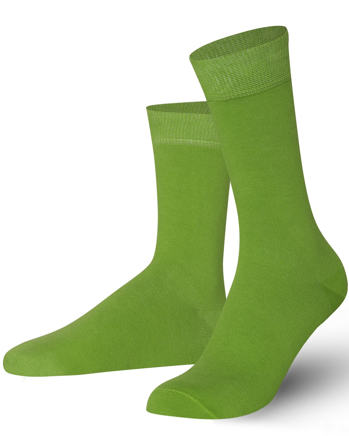 Mysocks® 5 Pairs Men's Cotton Striped Socks - Breathable Casual Crew Socks for Everyday Wear, Work & Sports