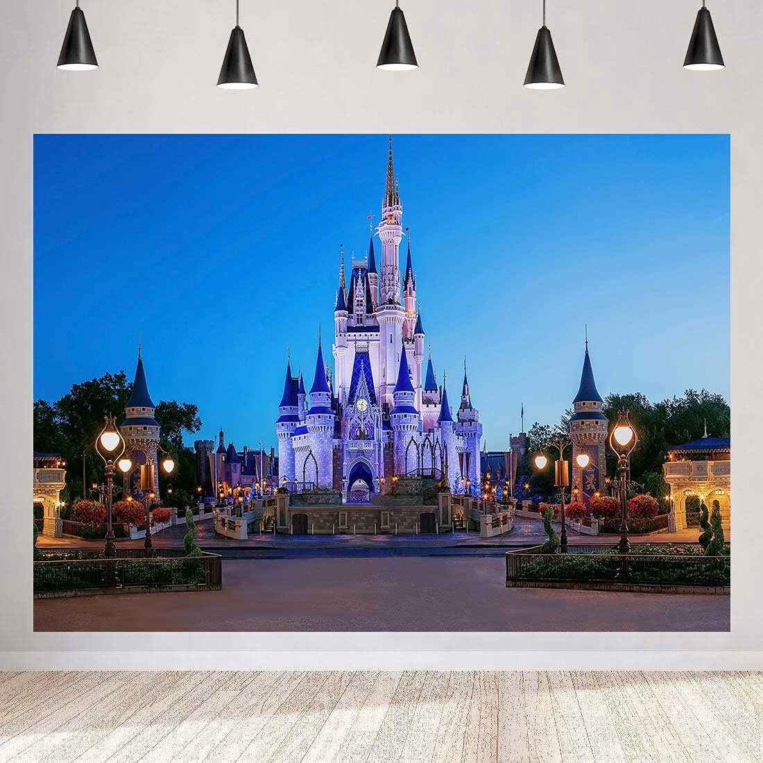 MEETSIOY 7x5ft Kids Cartoon Theme Park Backdrop - Sky Blue Playground Photography Background for Birthday Parties, Baby Showers & Events - Durable Party Decoration Banner ZYMT0937