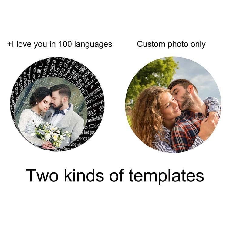 Custom Engraved 925 Sterling Silver Photo Keychain - Personalized Round Projection Pendant Gift for Men & Women - Perfect for Anniversaries, Birthdays & Keepsakes