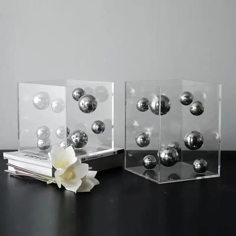 Modern Dot Art Cube - 3D Geometric Puzzle for Stress Relief & Home Decor | Perfect for Office, Living Room & Gifts