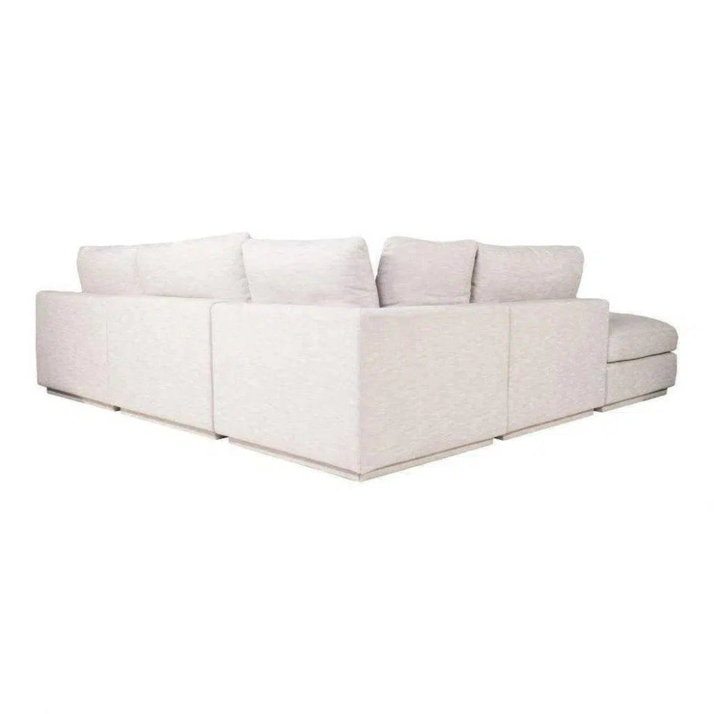 5-Piece Taupe Fabric Modular Sofa Set - Modern Sectional Couch for Living Room, Lounge & Family Room Comfort