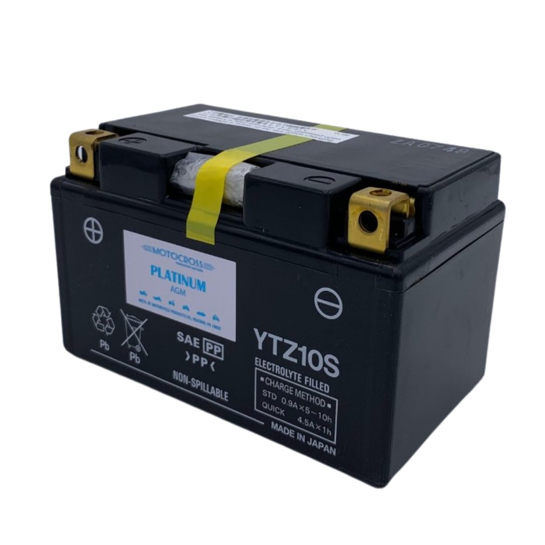 Yuasa YTZ10S 12V 190CCA Universal Motocross Motorcycle Battery - Powers Dirt Bikes, ATVs & Off-Road Vehicles for Racing & Adventure Riding