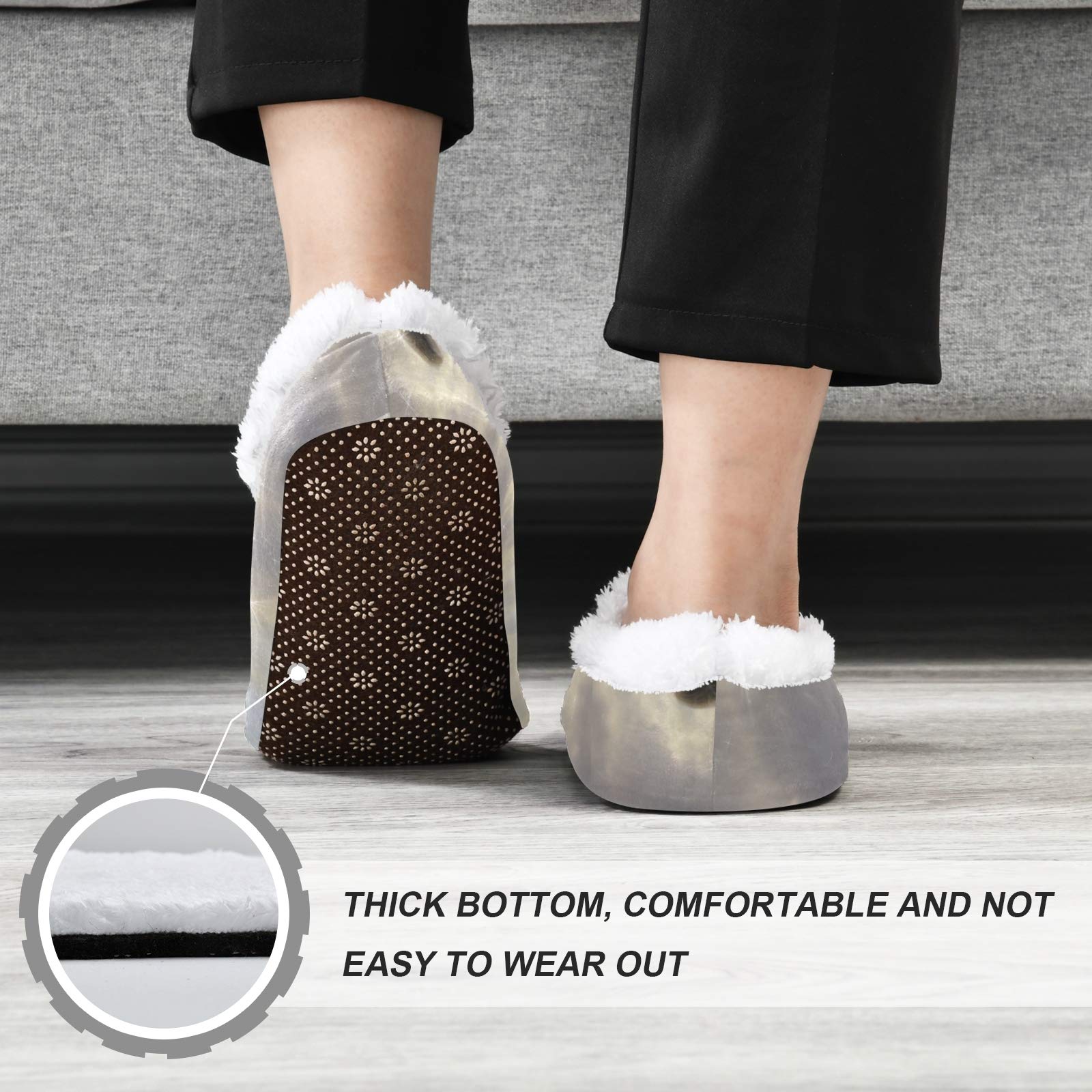 Magic White Horse Slippers for Women - Cozy Indoor House Shoes for Relaxing at Home
