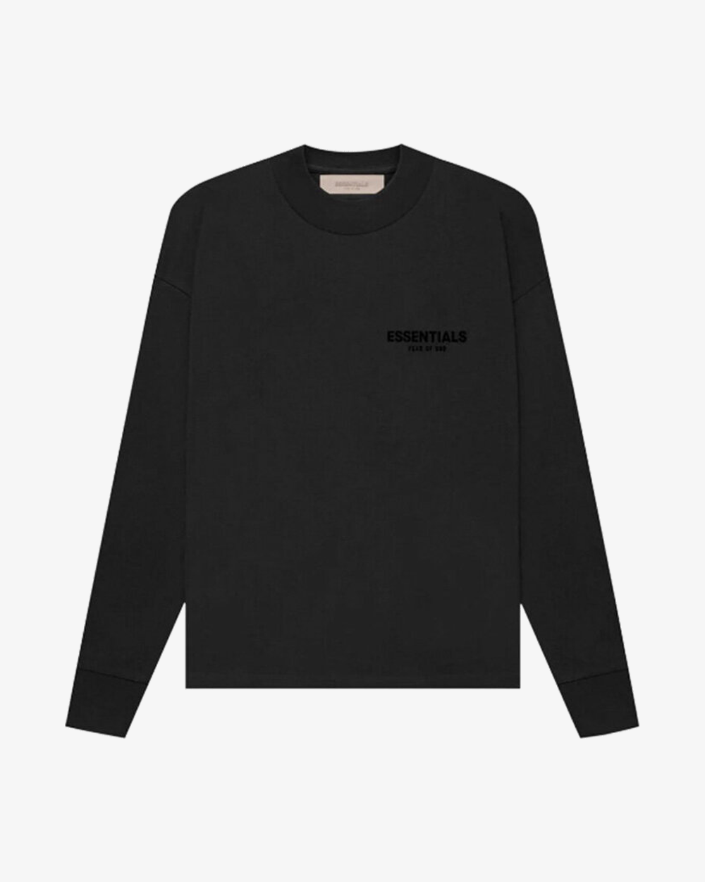 FOG ESSENTIALS SS22 Stretch Limo Black Long Sleeve T-Shirt XXS - Streetwear Fashion for Men | Casual Wear & Layering Outfits