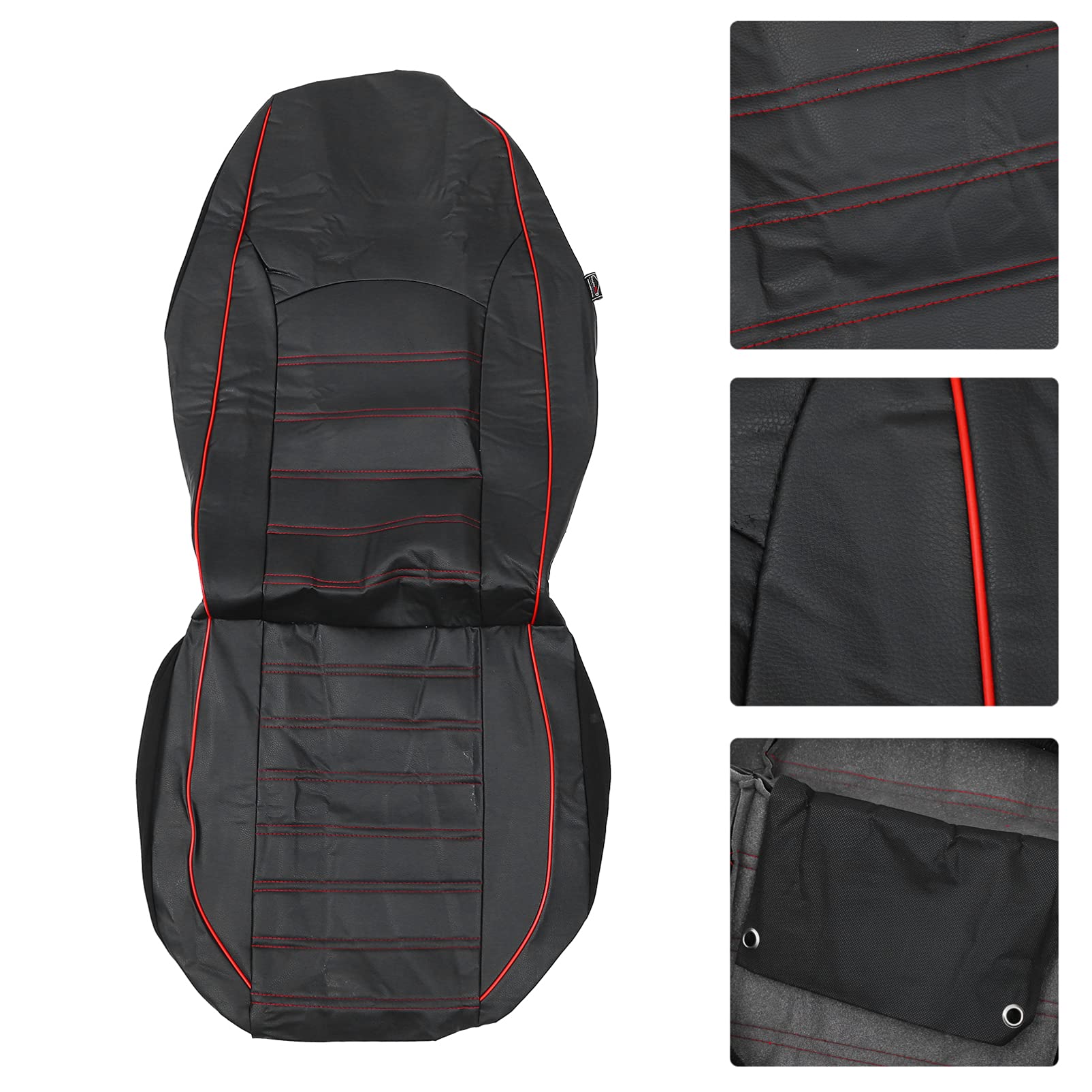 FAVOMOTO 2-Pack Premium Car Seat Protectors - Waterproof & Non-Slip Auto Seat Covers for Cars, SUVs, Trucks - Universal Fit Front Seat Protector for Pets, Kids, Spills (Black) - Perfect for Road Trips, Family Travel & Daily Commute