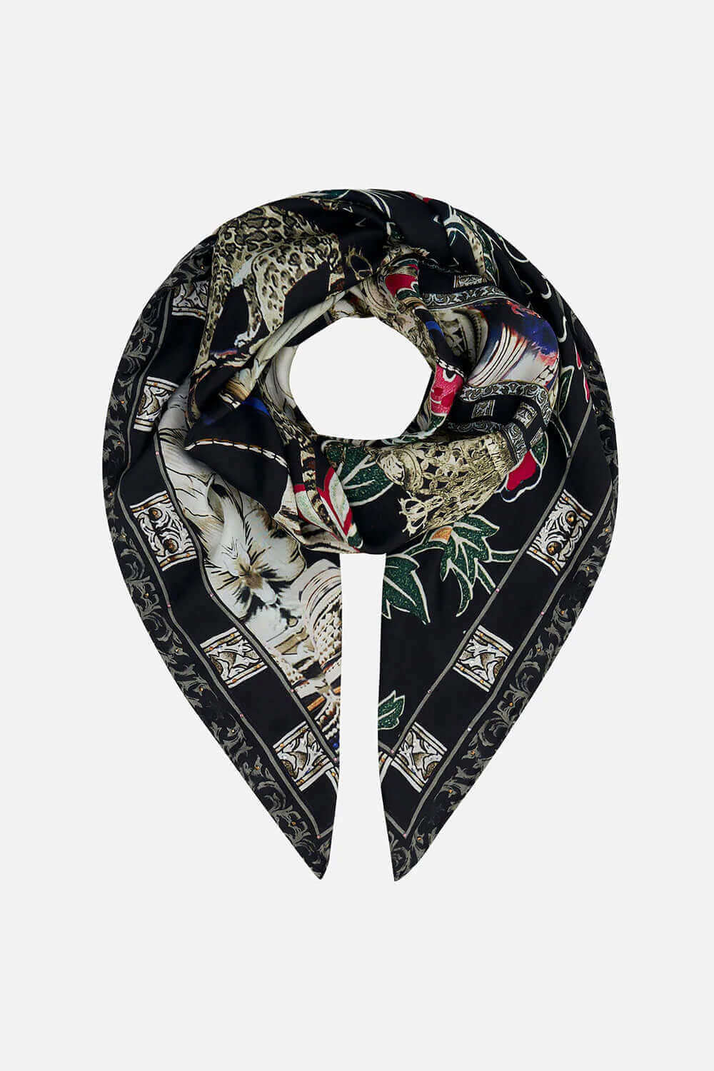 Hollywood Heist Large Square Scarf - Stylish Fashion Accessory for Women, Soft & Lightweight, Perfect for Travel, Parties & Everyday Wear