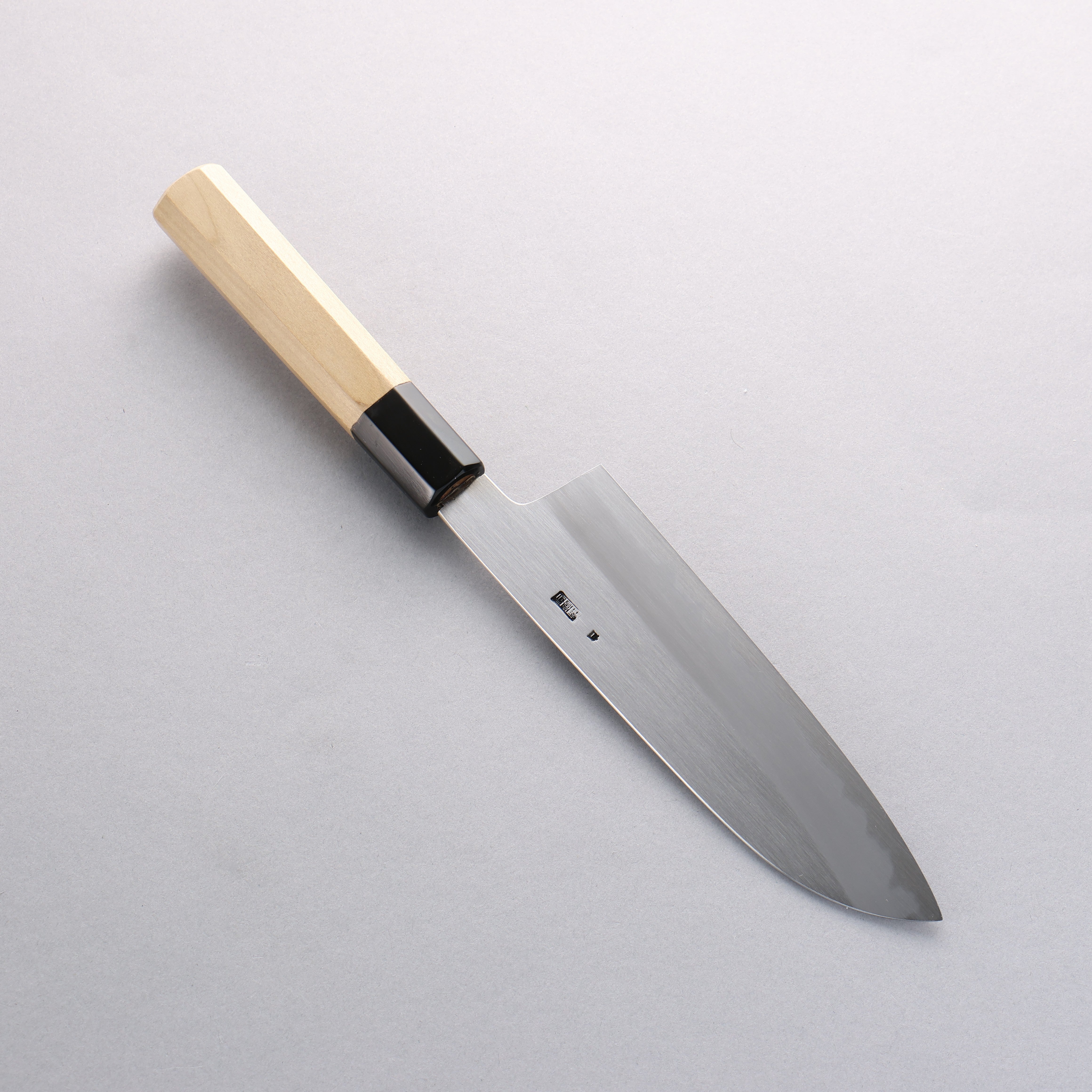 Premium Kikuzuki White Steel No.2 Kasumitogi Santoku Knife 180mm with Magnolia Wood Handle - Perfect for Slicing, Dicing & Chopping Vegetables, Meat & Fish in Professional & Home Kitchens