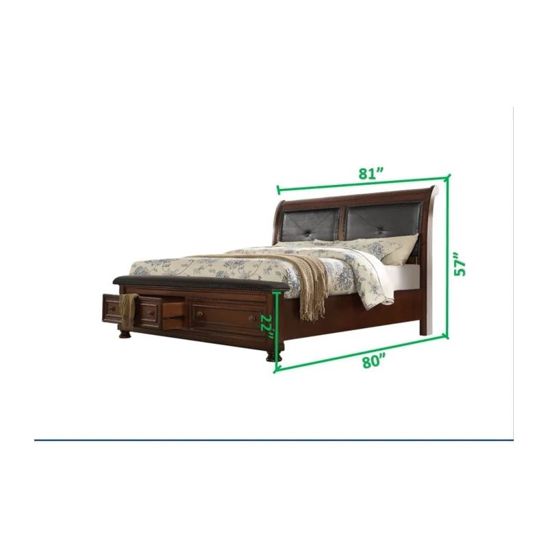 Stylish Austin Collection Platform Bed Frame - Modern Wooden Bed for Bedroom - Perfect for Small Spaces & Minimalist Decor