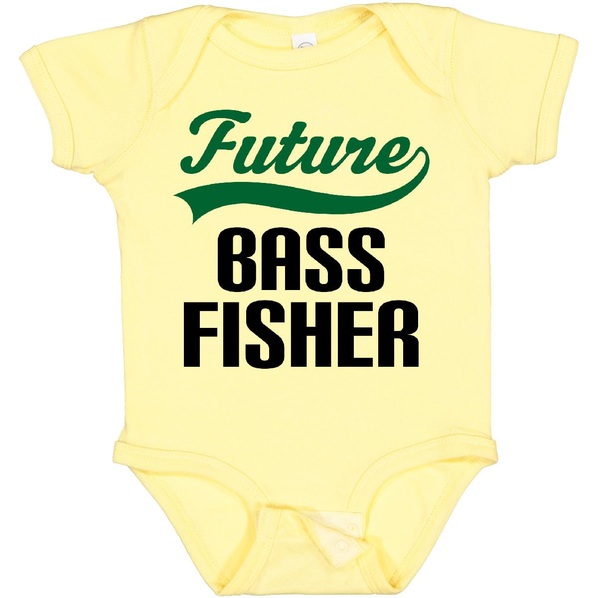 Inktastic Future Bass Fisher Baby Bodysuit - Cute Fishing-Themed Onesie for Infants & Toddlers - Perfect for Family Outings, Fishing Trips & Photo Shoots