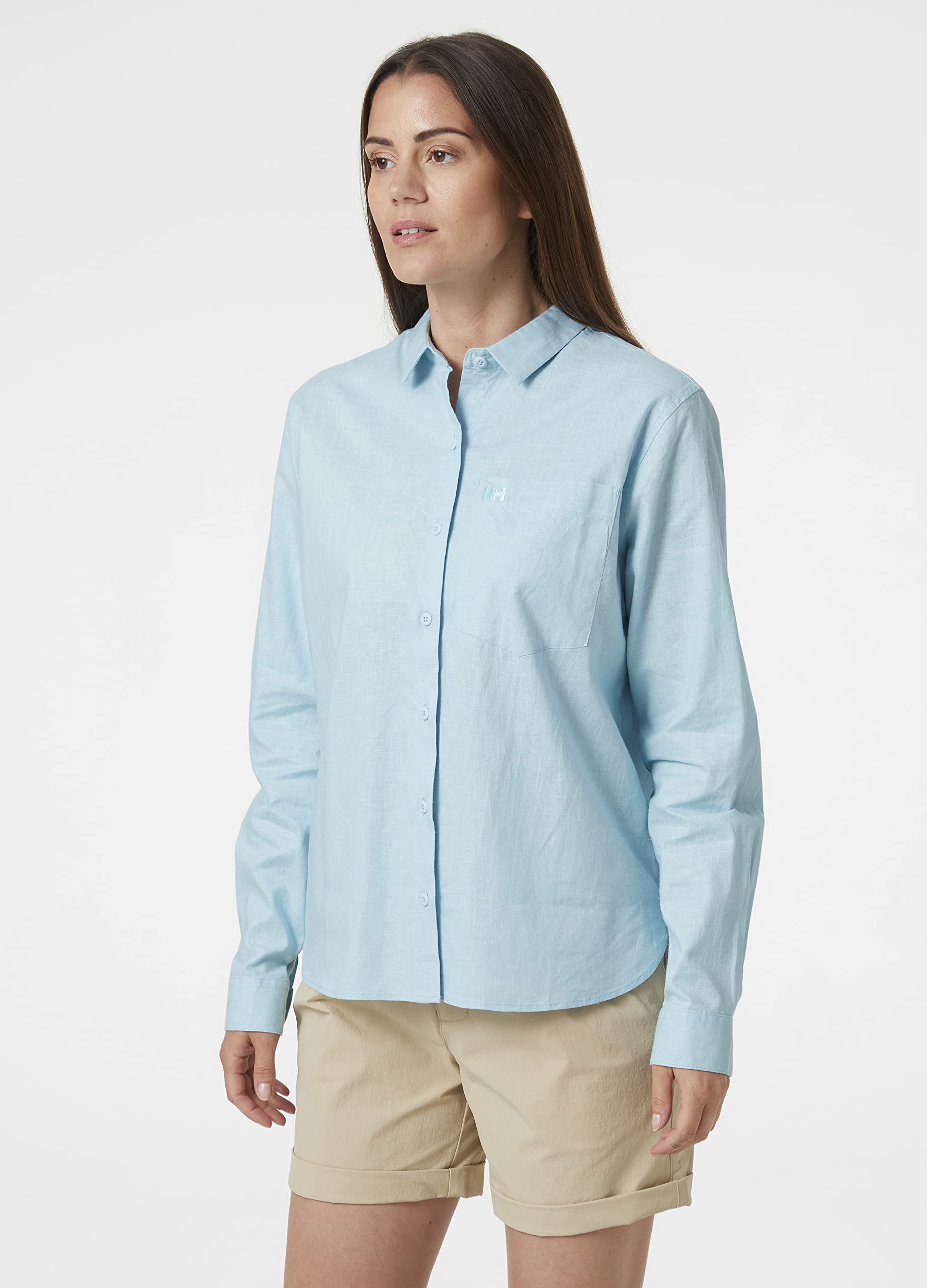 Helly-Hansen Women's Club Shirt - Lightweight Long Sleeve Outdoor Shirt for Hiking, Camping & Travel | Moisture-Wicking & UV Protection