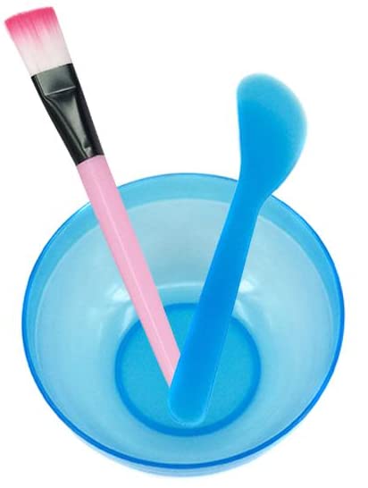 Professional DIY Face Mask Mixing Bowl Set with Spatula & Soft Brushes - 4-Piece Salon Quality Facial Tool Kit for Skincare, Spa & Home Beauty Treatments