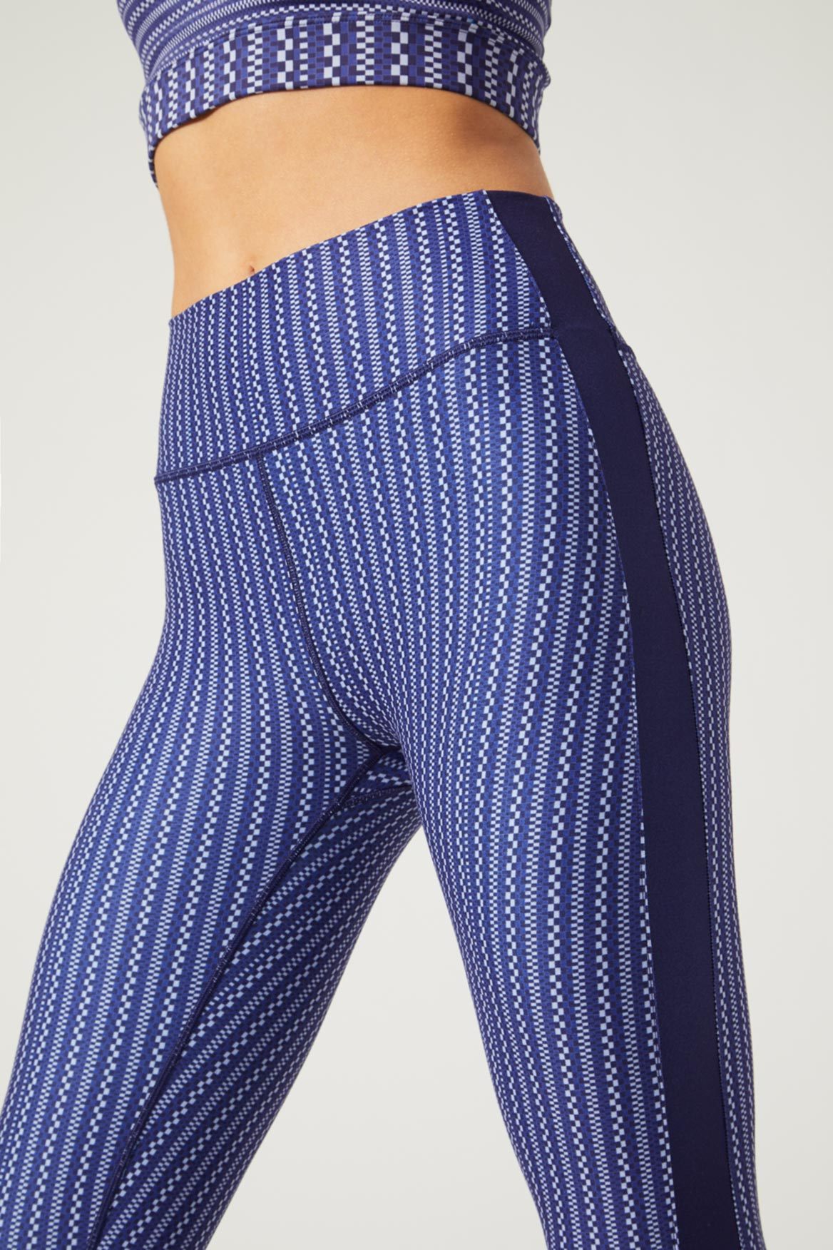 Harper High Waist Leggings with Zipper - Sapphire Blue Workout Yoga Running Gym Athletic Pants for Women