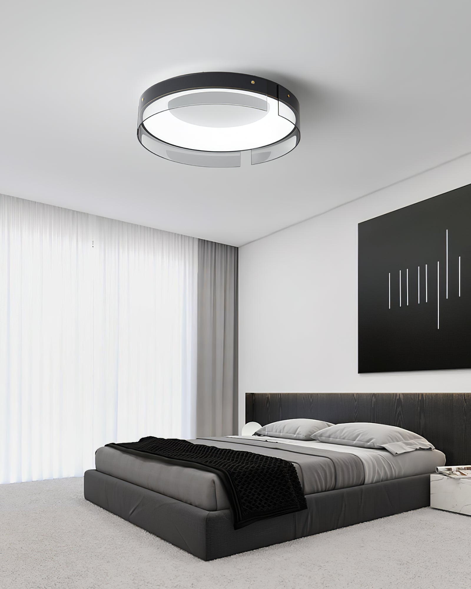 Bellatrix Modern Ceiling Light Fixture - Energy Efficient LED Lighting for Bedroom, Living Room & Kitchen | Dimmable, Easy Installation, Stylish Home Decor