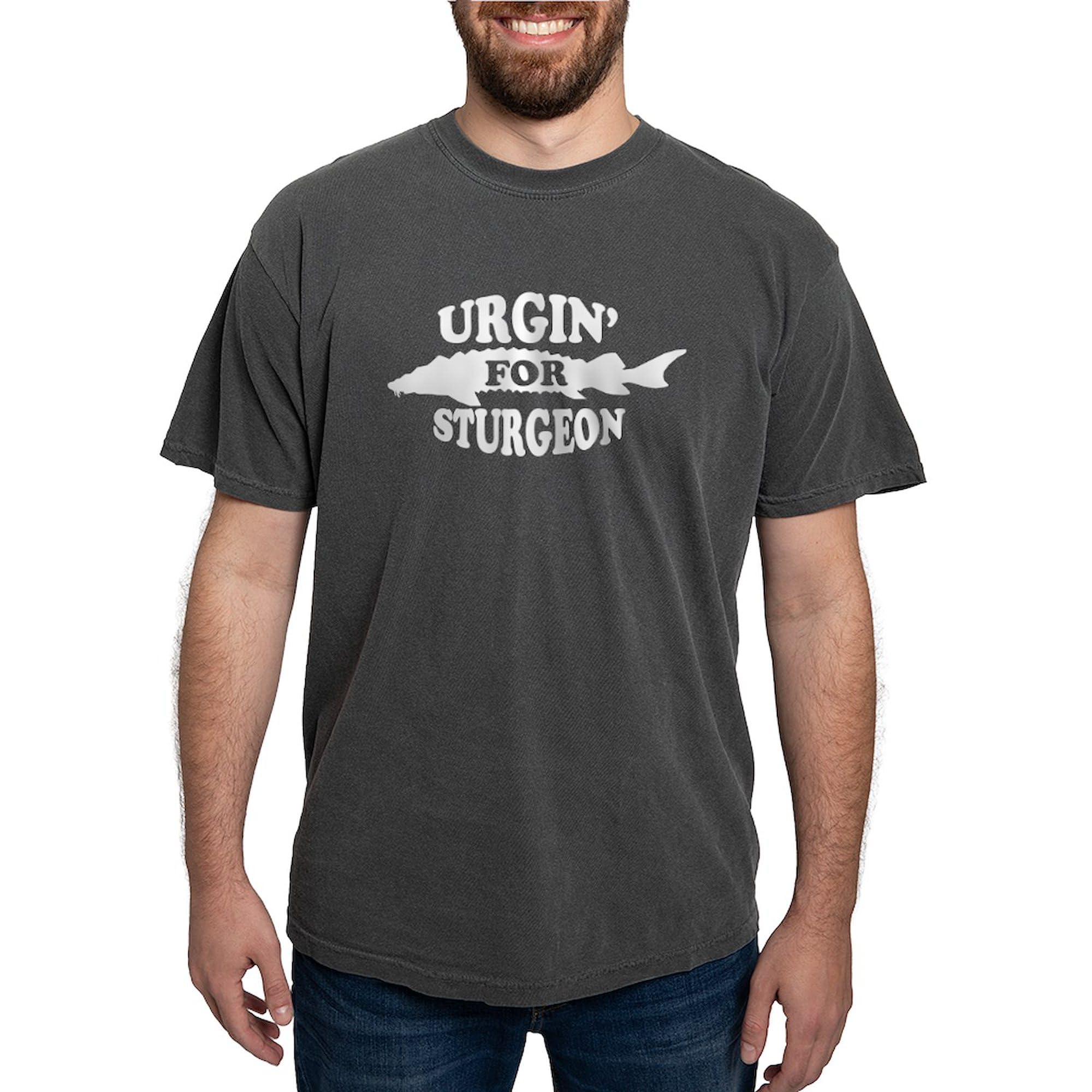 Sturgeon Black T-Shirt for Men - Comfort Colors Soft Cotton Tee - Casual Wear, Fishing & Outdoor Activities