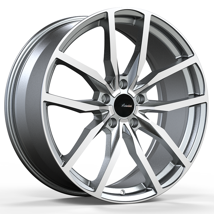 Advanti Rasato Matte Grey Machine Face 18x8 +35 5x114.3mm 73.1mm Wheel - Lightweight Alloy Rims for Cars, Trucks & SUVs - Perfect for Performance Upgrades & Custom Styling