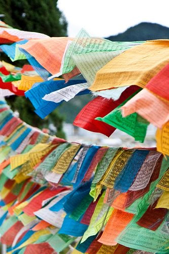 Tibetan Prayer Flags - All Sizes for Home, Garden & Spiritual Decor | Authentic Buddhist Blessing Banners for Peace & Harmony
