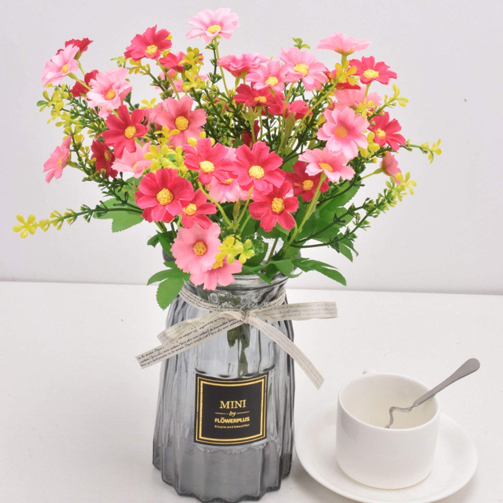 Artificial Gypsophila Flowers - Fake Plastic Plants for Home Decor, Wedding Centerpieces & Party Decorations - Realistic Simulation Potted Flowers for Indoor & Outdoor Use