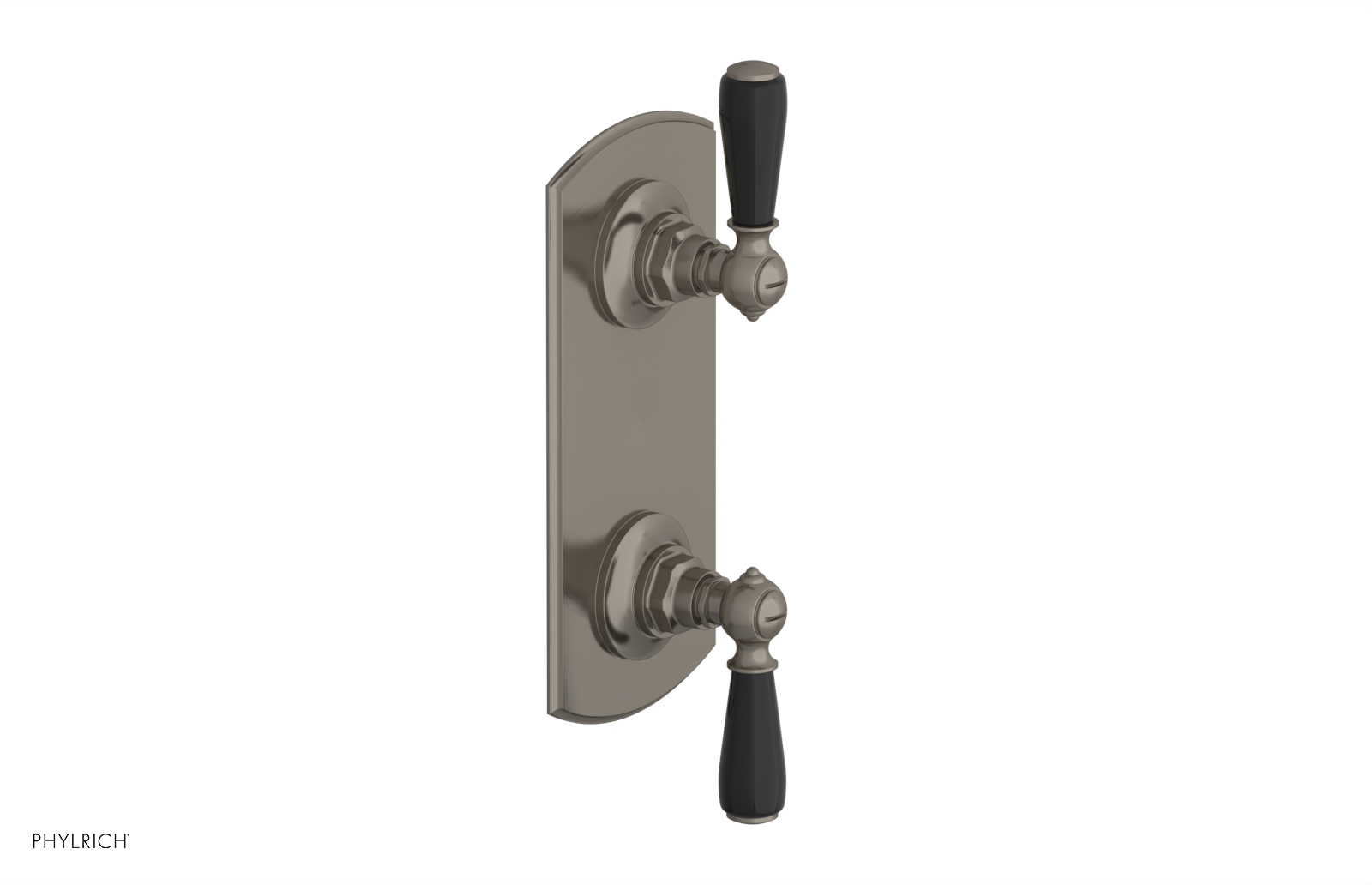Jamestown Thermostatic Shower Valve with Volume Control & Diverter - Black Accent Trim - Perfect for Modern Bathroom Renovations & Spa-Like Shower Experiences