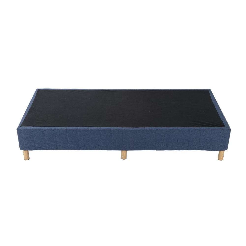 King Size Metal Bed Frame with Mattress Foundation - Heavy Duty Steel Platform Bed in Blue | Perfect for Master Bedrooms, Guest Rooms & Dormitories