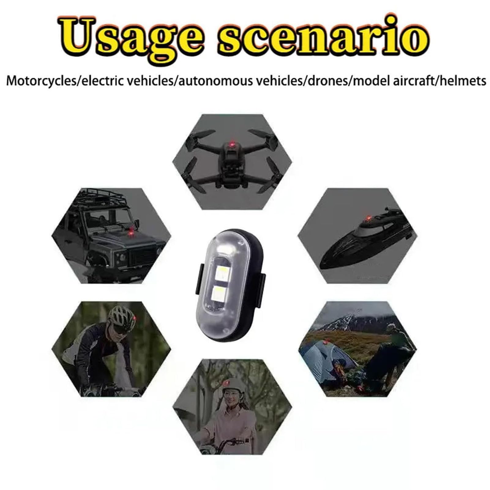 Lilyrhyme Summer Wireless LED Car Lights with Remote Control - Interior Strobe Lighting for Cars, Parties, and Night Driving (2PCS)