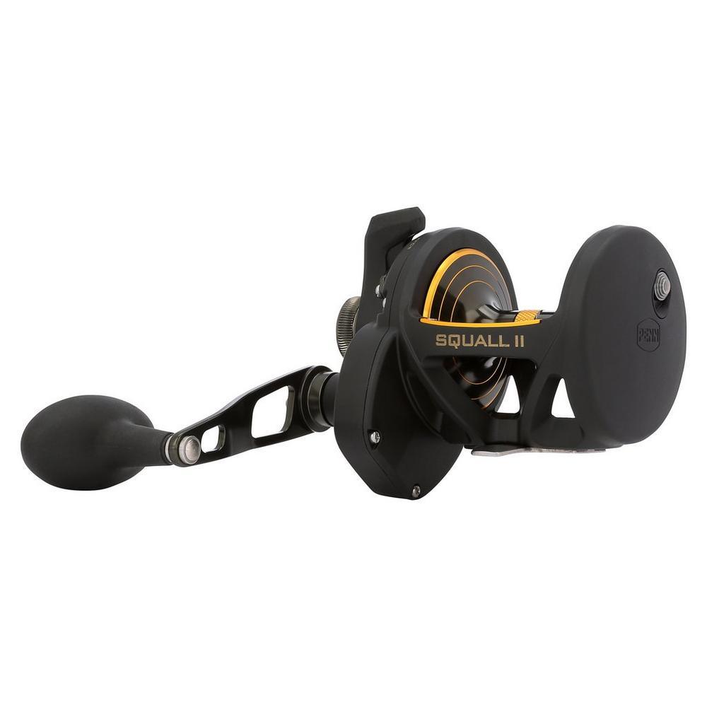 Penn Squall II Lever Drag Conventional Fishing Reel - Saltwater & Freshwater Fishing Gear for Offshore, Surf Casting & Deep Sea Angling