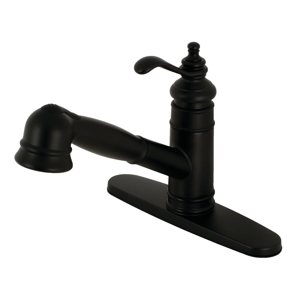 Gourmetier GSC7570TL Templeton Single Handle Pull-Out Kitchen Faucet - Stainless Steel, High Arc Design for Modern Kitchens | Perfect for Washing Dishes, Filling Pots & Cleaning Sinks