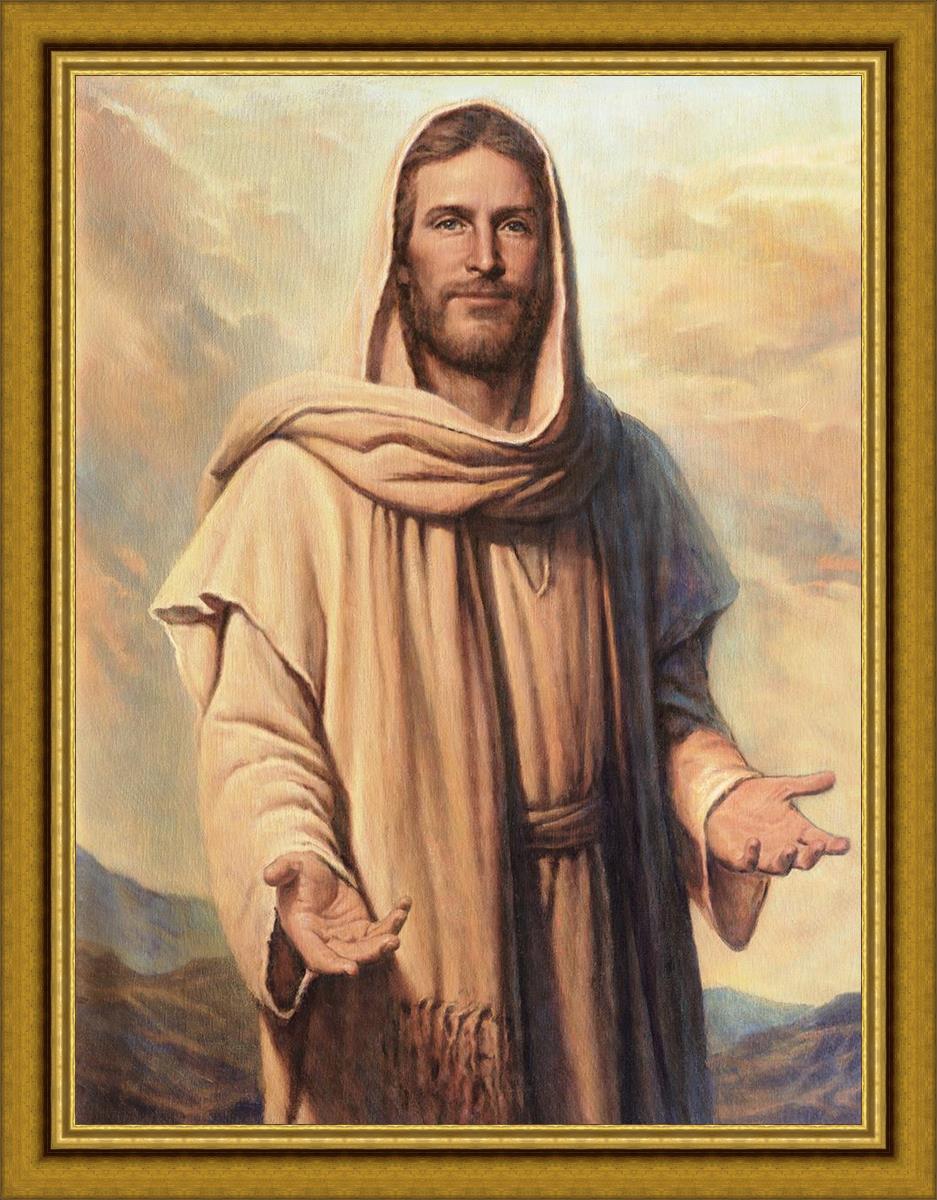 Abide With Me Large Wall Art - Inspirational Canvas Print for Living Room, Bedroom & Office Decor - Perfect for Home, Church & Spiritual Spaces