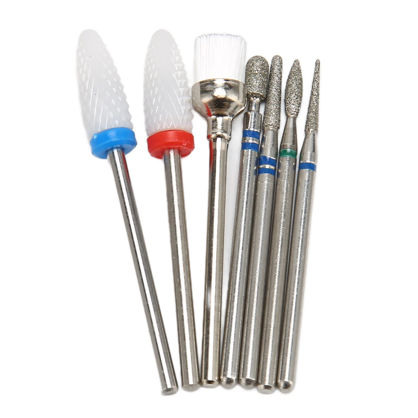 Professional 7-Piece Nail Drill Bit Set for Cuticle Removal & Nail Art - Salon-Grade Manicure Tools for Nail Technicians & DIY Home Use