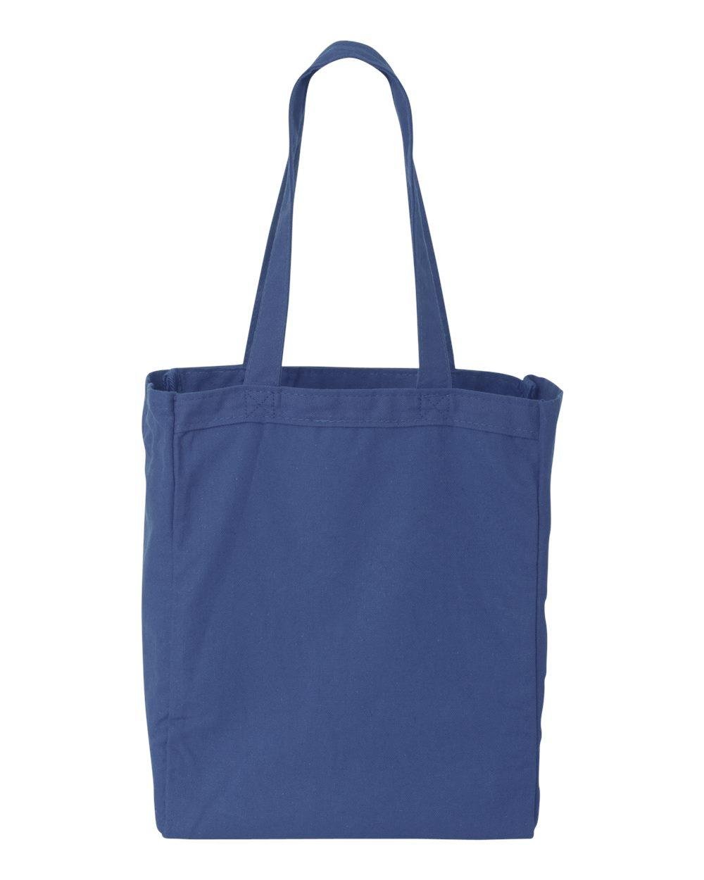 Liberty Bags 8861 - 10oz Cotton Canvas Tote with Gusset - Durable Reusable Shopping Bag for Groceries, Beach & Everyday Use