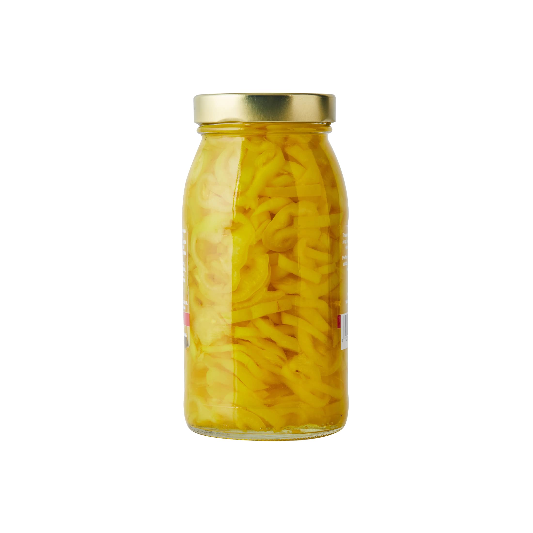 DeLallo Hot Banana Pepper Rings, 25.5 Oz (6-Pack) - Spicy Pickled Yellow Peppers for Salads, Sandwiches & Pizza Toppings - Non-GMO, Vegan, USA-Grown - Perfect for Burgers, Subs & Charcuterie Boards