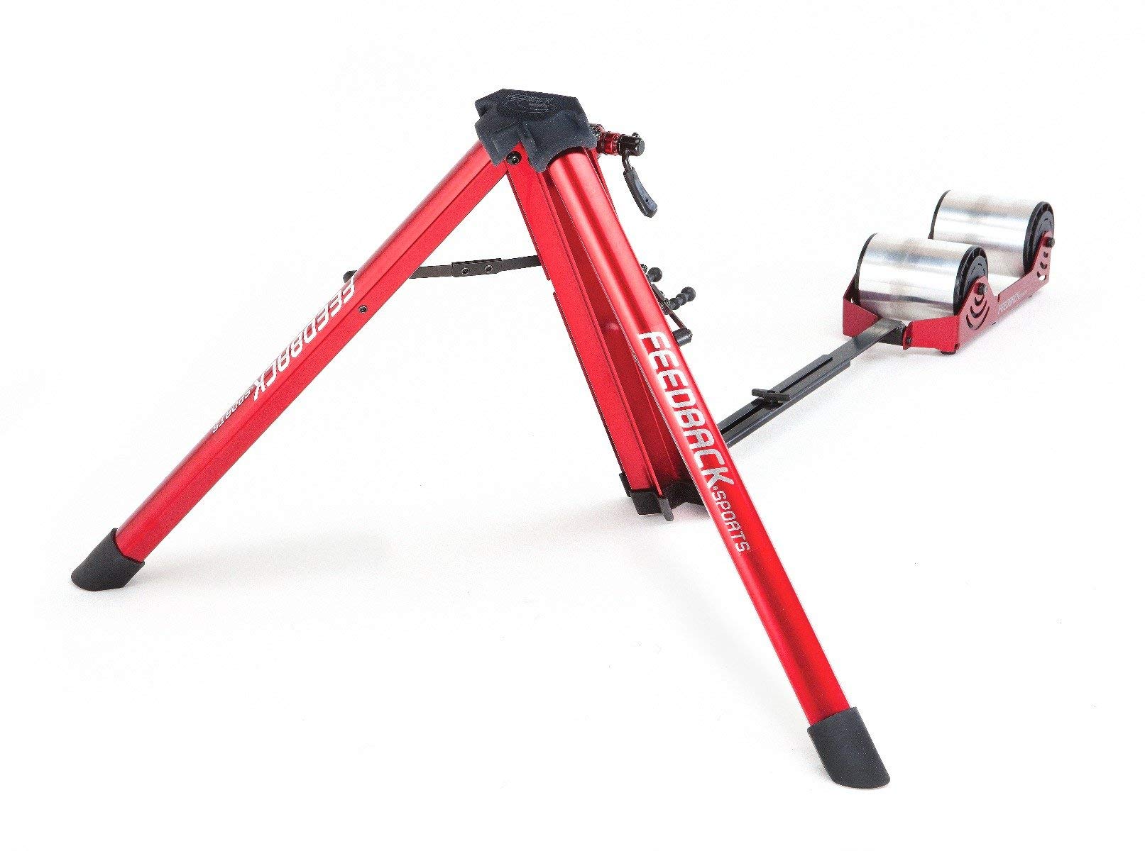 Feedback Sports Omnium Zero-Drive Lightweight Portable Bike Trainer - Zero Resistance for High-Speed Spinning & Realistic Road Feel | Indoor Cycling Training for Home, Gym, or Professional Use