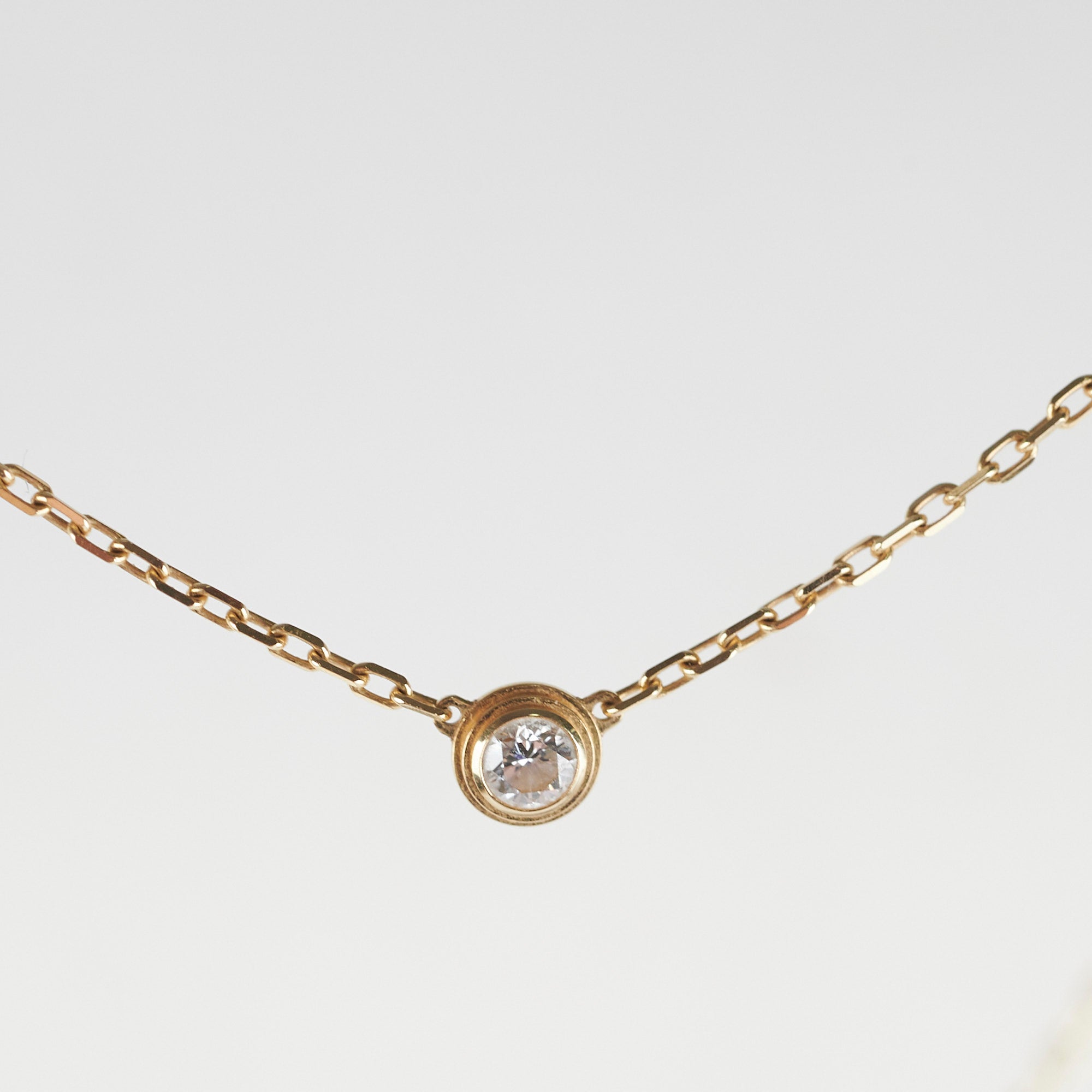 Cartier Small Model D'Amour Necklace - 18K Rose Gold Diamond Pendant for Women | Elegant Gift for Anniversary, Valentine's Day & Special Occasions