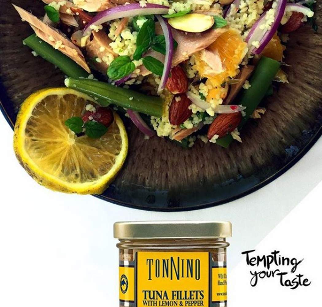 Premium Tonnino Tuna Fillets in Lemon Pepper & Olive Oil - 6.7oz (6-Pack) - Wild Caught, High Protein, Keto & Paleo Friendly - Perfect for Salads, Sandwiches & Healthy Meal Prep
