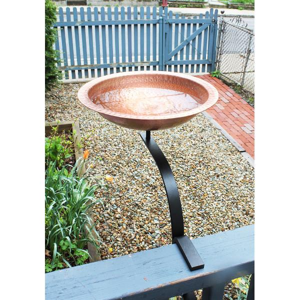 Handmade Hammered Solid Copper Birdbath Bowl - Outdoor Garden Decor for Birds - Perfect for Backyard, Patio, and Wildlife Habitat