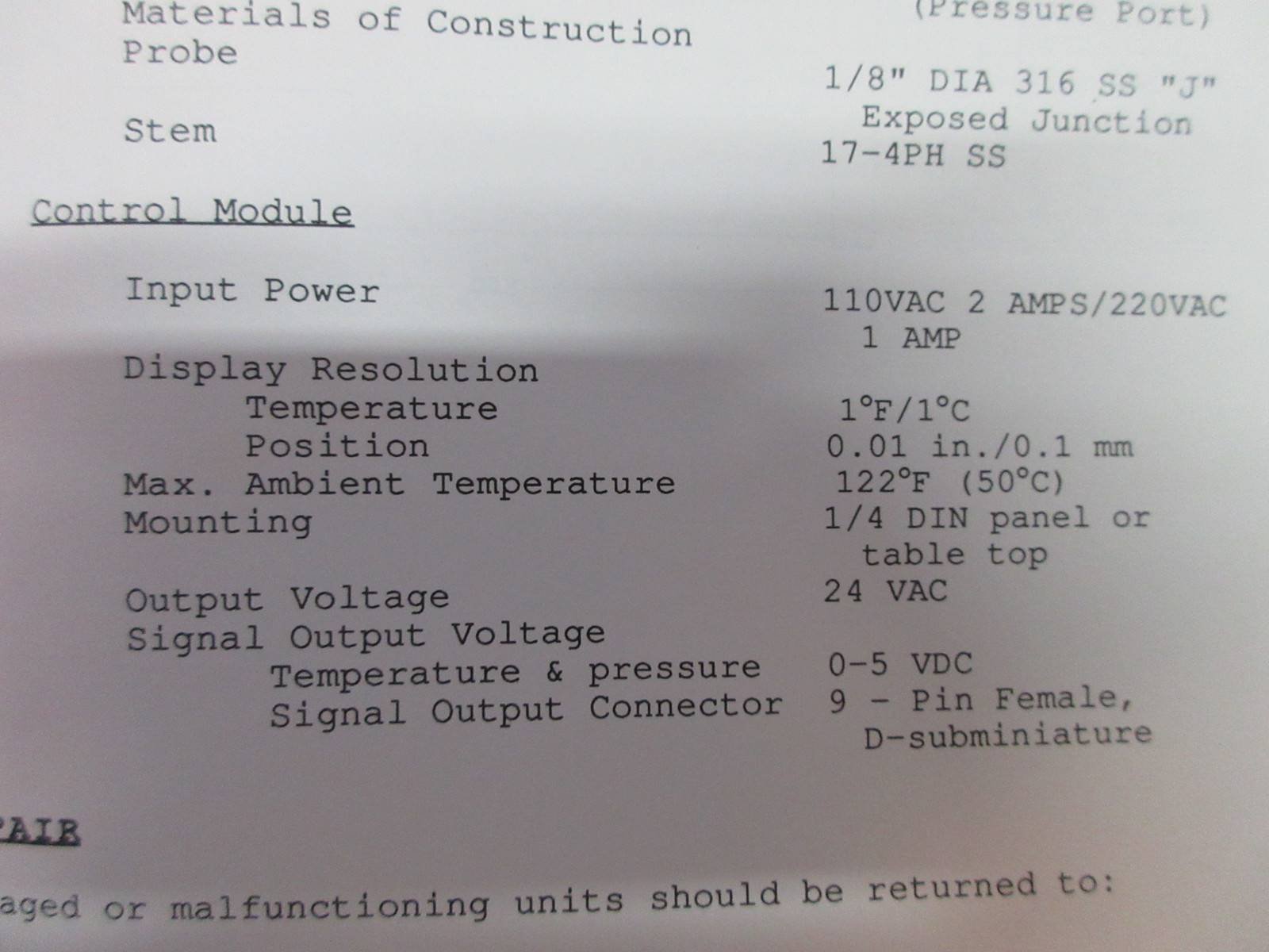 Dynisco IA-110V Autoprobe I Thermocouple Control Module Controller - Temperature Regulation for Industrial Extrusion & Plastic Processing